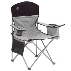 Custom Coleman Cooler Quad Chair Black/Gray