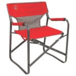 Custom Coleman Outpost Breeze Deck Chair Red