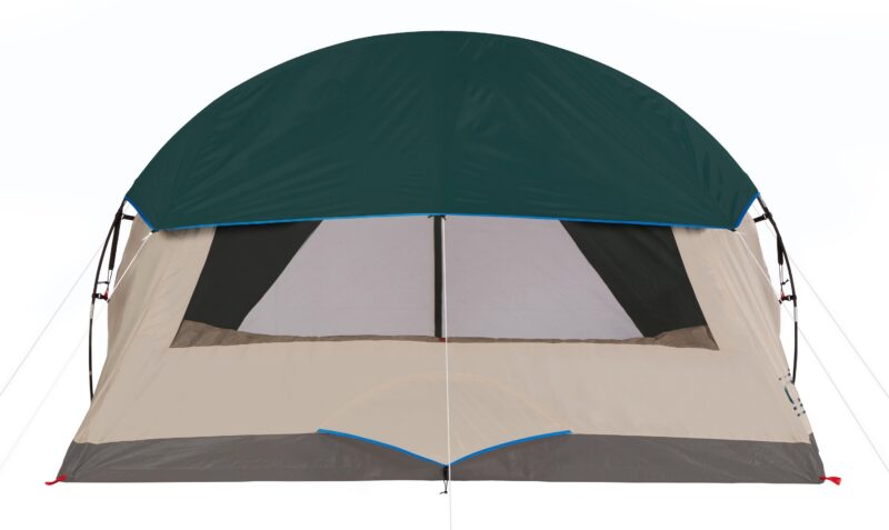 Custom Coleman 6-Person Cabin Tent W/ Screened Porch Evergreen