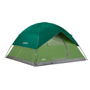 Custom Coleman Sundome 6-Person Camping Tent Spruce Green