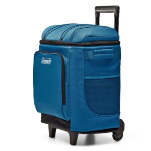 Custom Newell Brands Distribution LLC Coleman Chiller 42-Can Wheeled Soft Cooler - Deep Ocean
