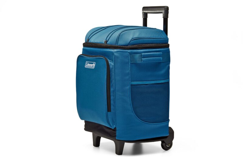 Custom Newell Brands Distribution LLC Coleman Chiller 42-Can Wheeled Soft Cooler - Deep Ocean